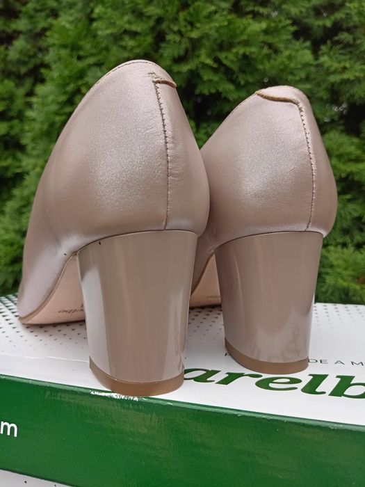 Pantofi capucino sidef piele naturală Marelbo, nr. 38, noi, negociabil