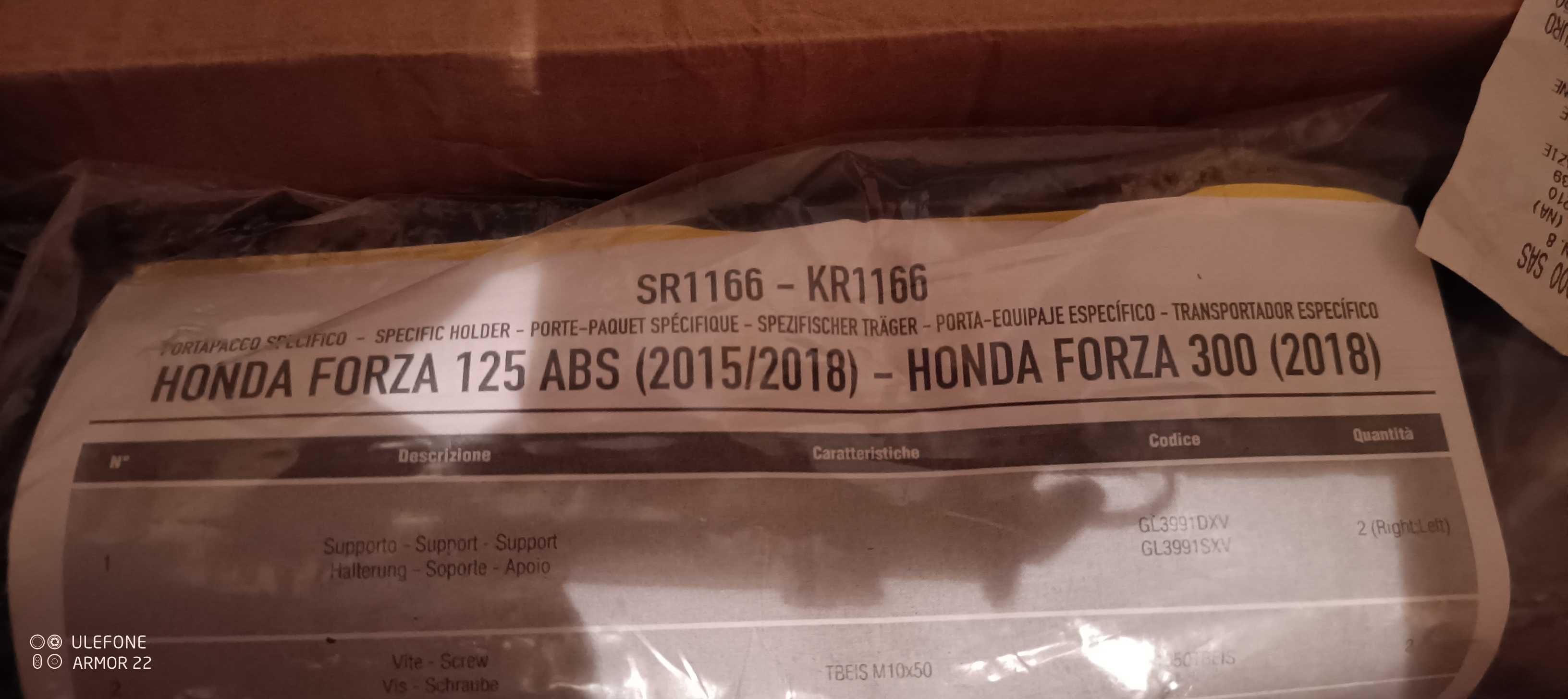 Honda Forza 125 si 300 accesorii suport bagaje