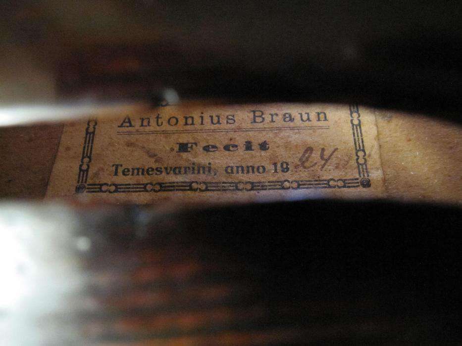 Vioara Antonius Braun 1924
