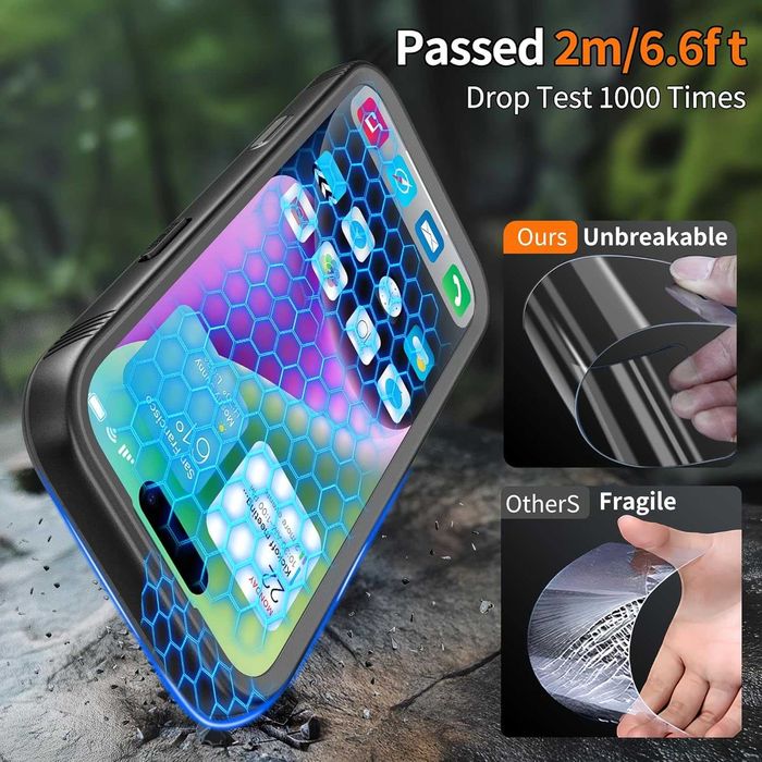 Cozycase ТОП военен защитен водоустойчив калъф IP68 за iPhone 17 Pro