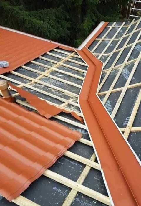 Dulgherii montaj tigla metalica lindab sistem pluviale