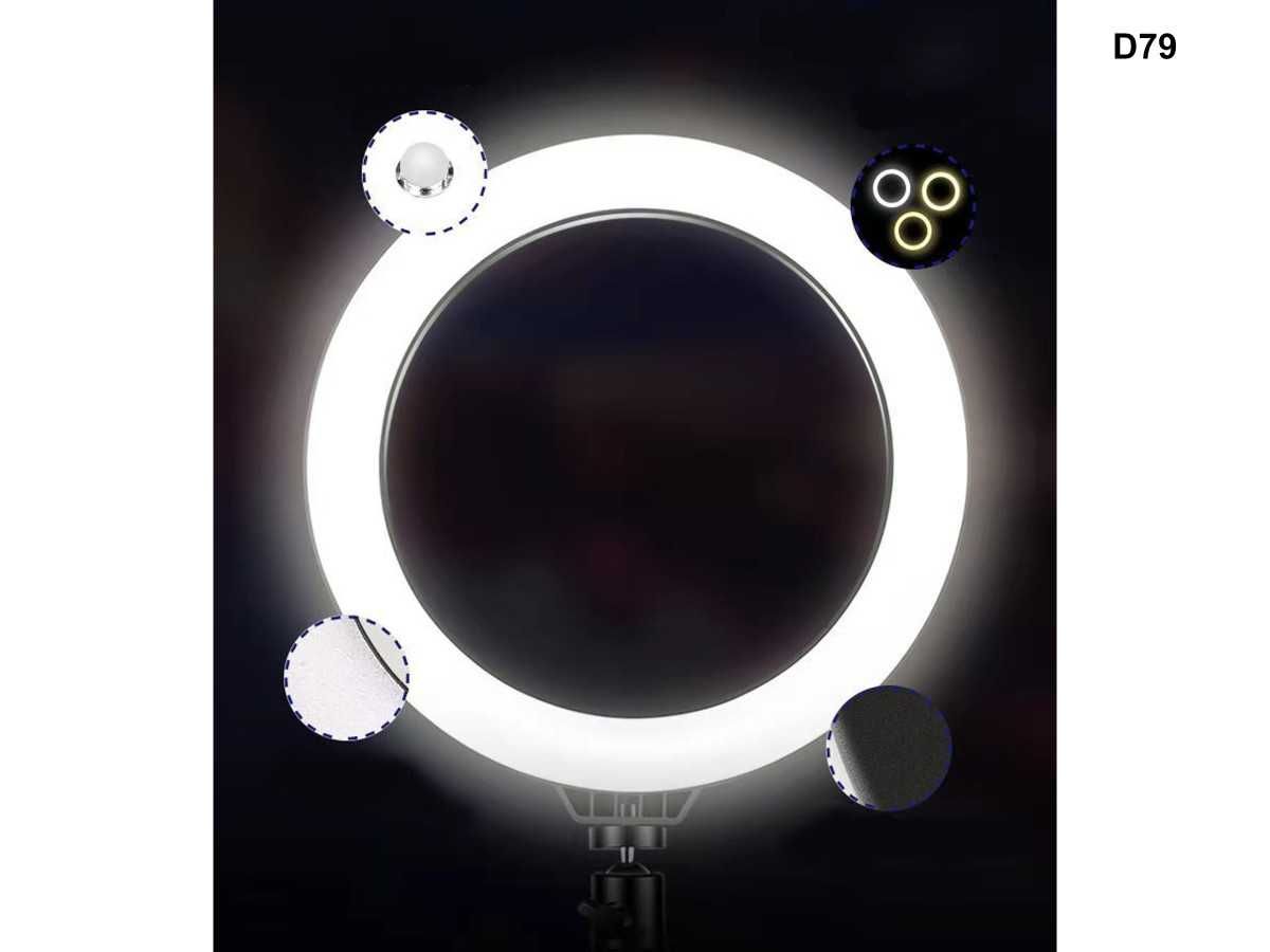 Ring Light LED 12 inchi Fotografie Lampa Circulara Ring Trepied 210 cm