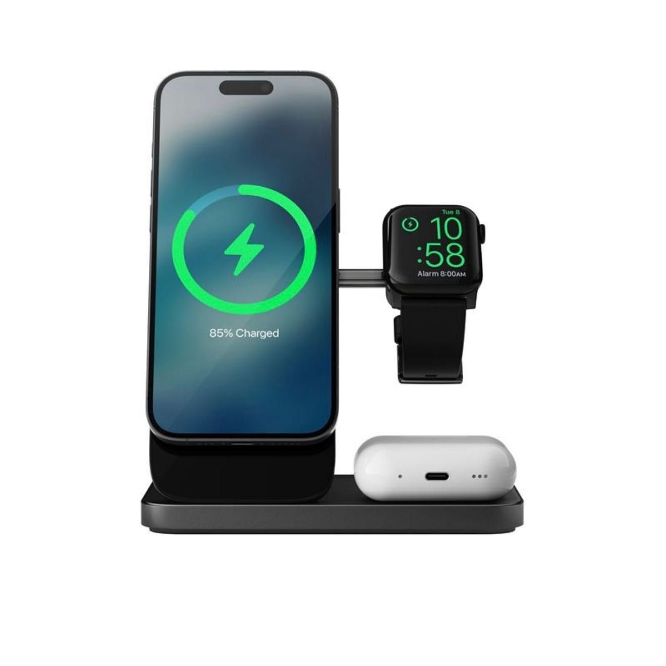 Зарядна станция NOMAD Stand One Max 3 в 1 MagSafe Qi Charger