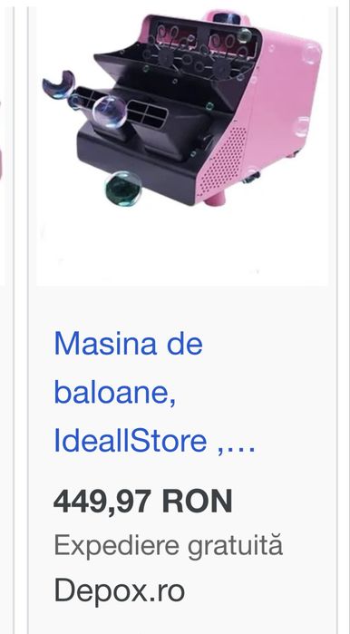 Vand masina de baloane de sapun
