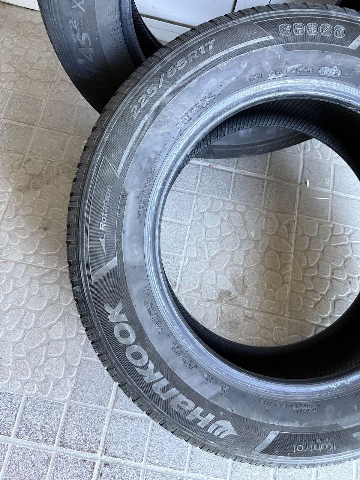 Продавам всесезонни гуми hankook 225/65/17