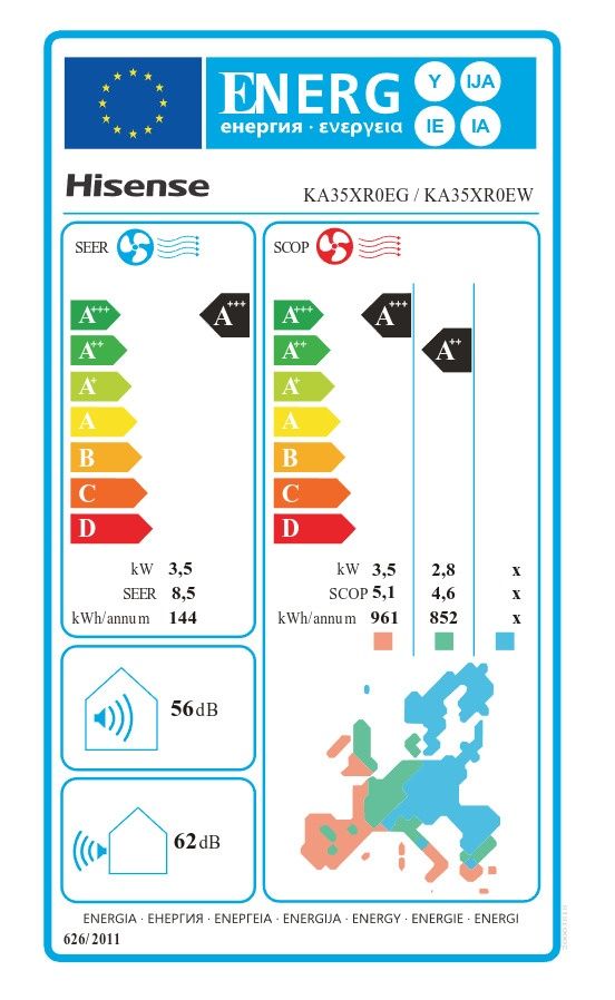Нов инверторен климатик Hisense Energy SE KA35XR0E 12000BTU