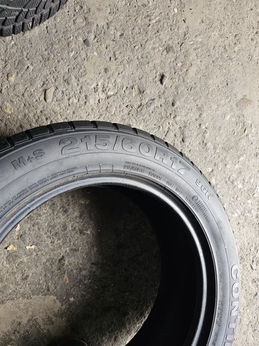 2 anvelope iarna  215 60 17 Continental 6.4mm 2018