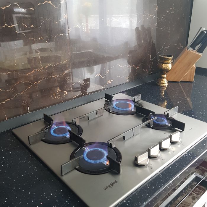 Plita pe gaz inox  functionare ireprosabila