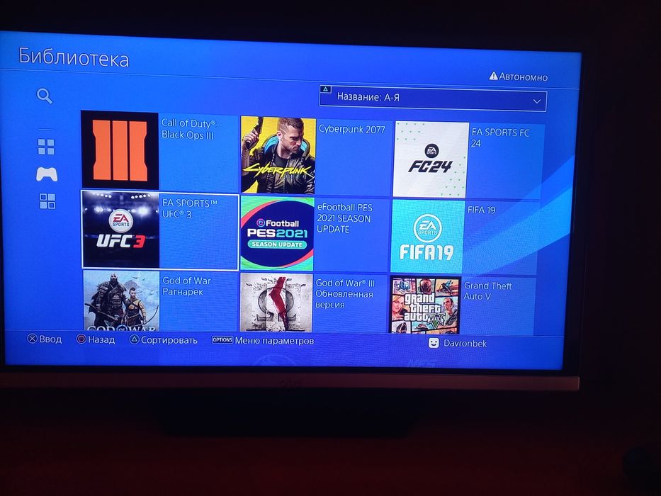 PS4 slim holati ideal tiniq o'yinlar yozilgan plombasi bor 1 djoystik