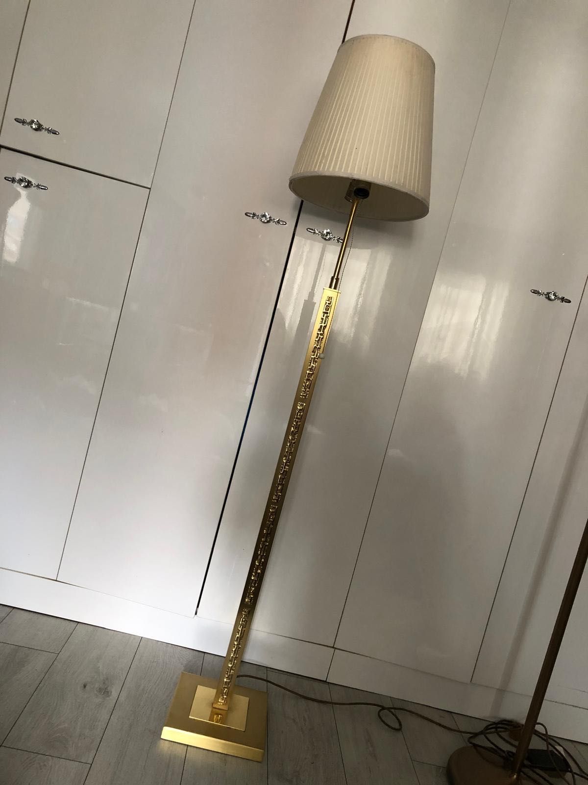 Lampa de podea bronz mid century