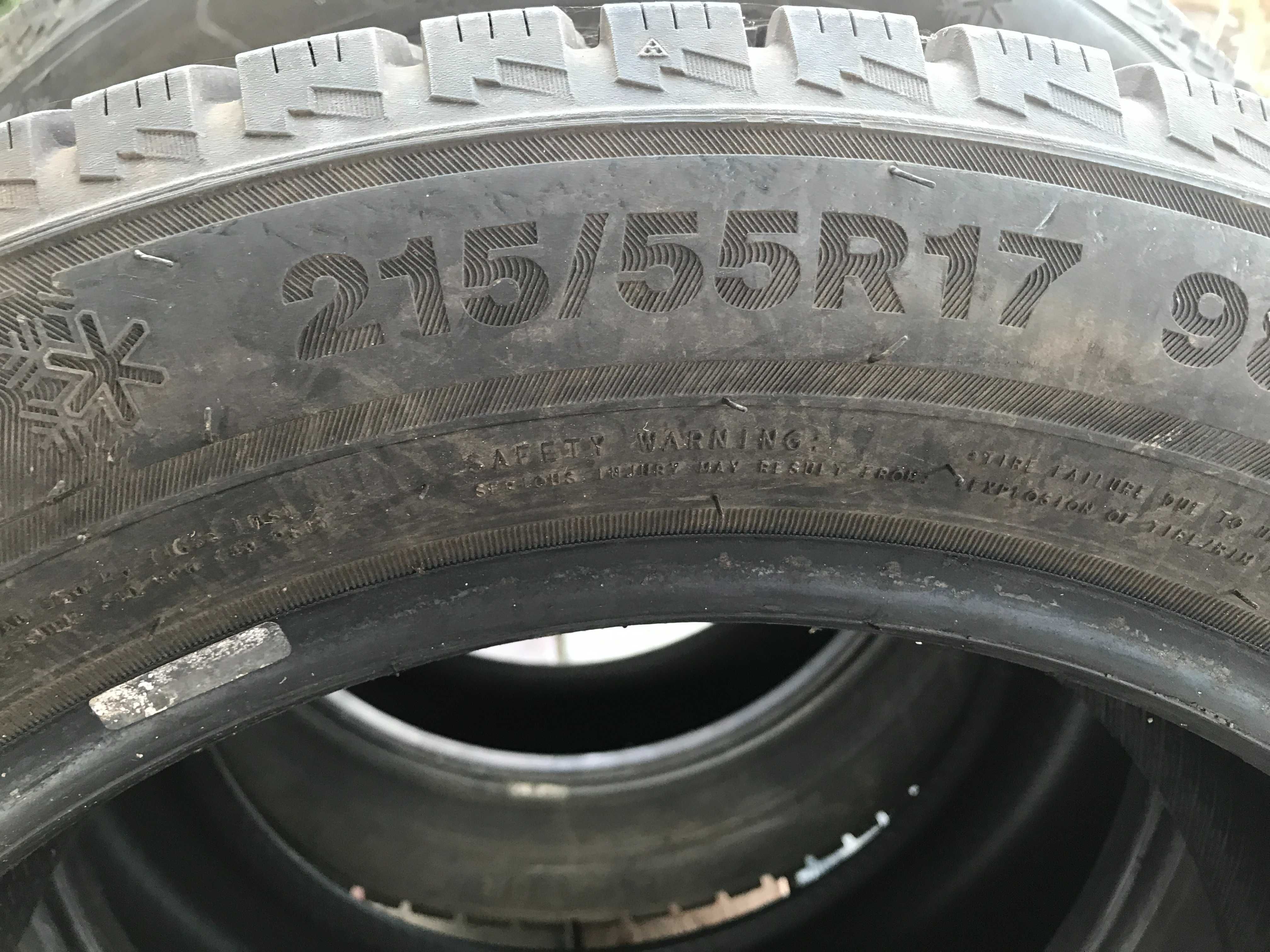 Комплект  шин 215/55R17 Трианжел. Зима.
