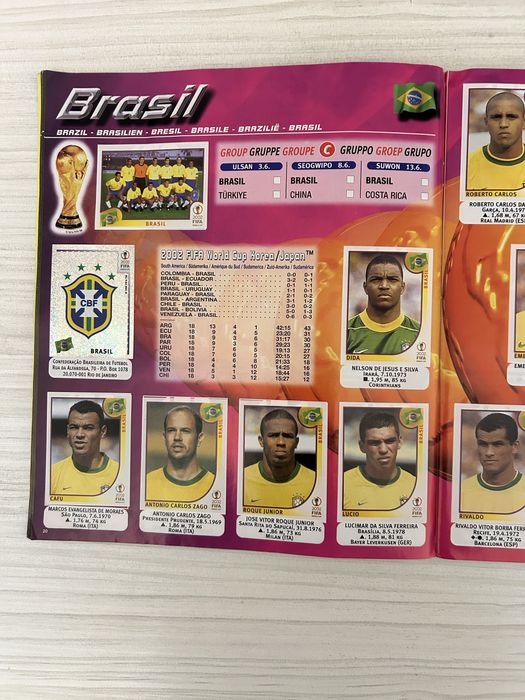 Panini World Cup 2002 – напълно попълнен албум (оригинал)