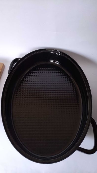 Масивна немска емайлирана тава с капак  2 в 1