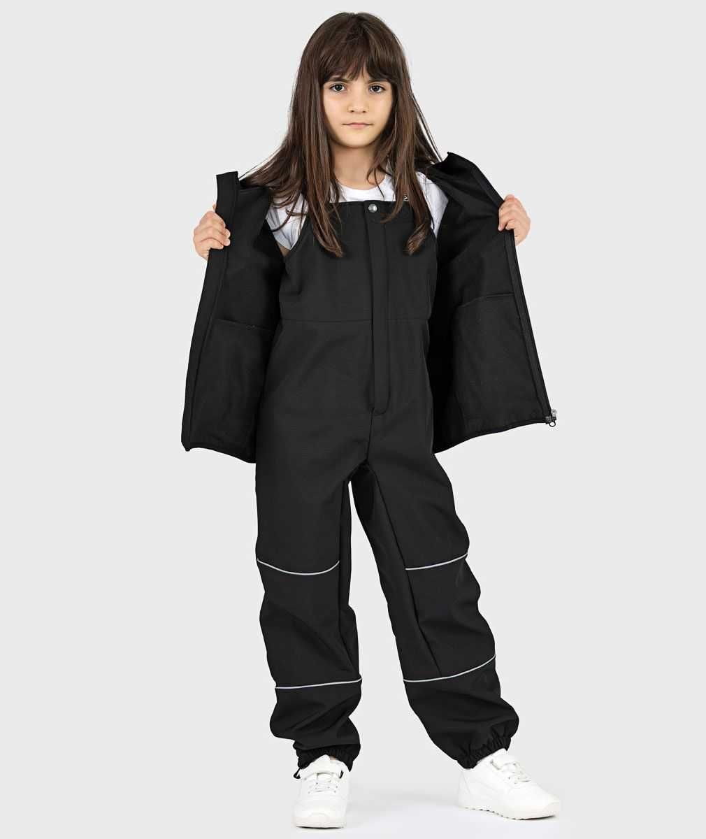 SET iELM - Waterproof Softshell Hoodie And Shell Pants Black
