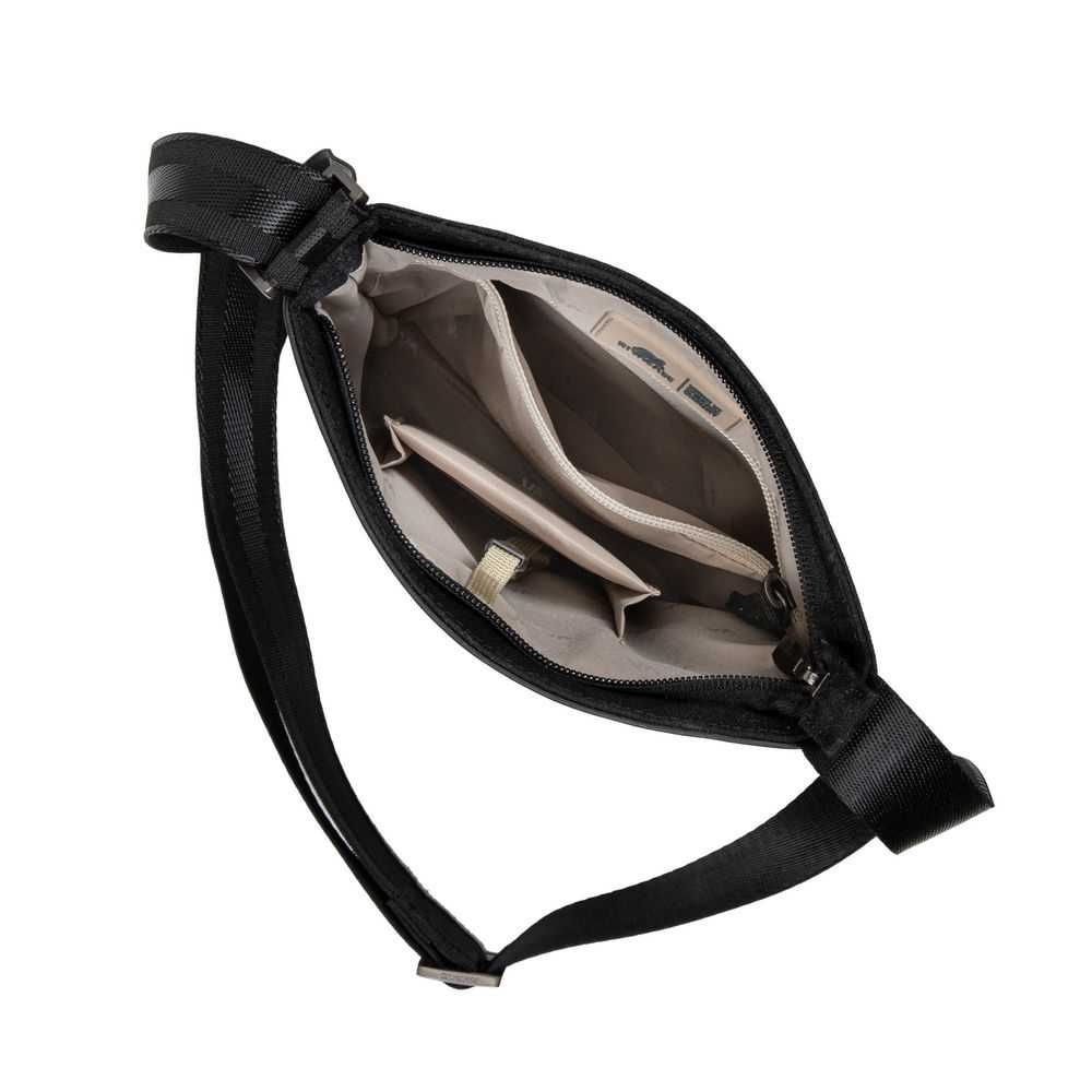 ^ Рассрочка на сумку RIVACASE 8509 black 8" Canvas Crossbody bag / 12