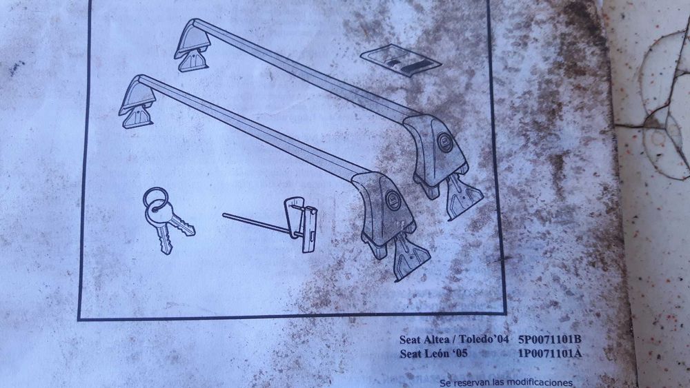 Сеат алтеа-сеат леон-сеат толедо-Опел зафира Б-греди-релси-багажник