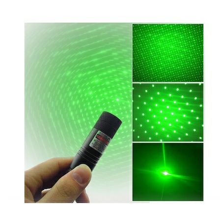 Kit Laser Pointer Verde Cu Rază Maximă De 10 km