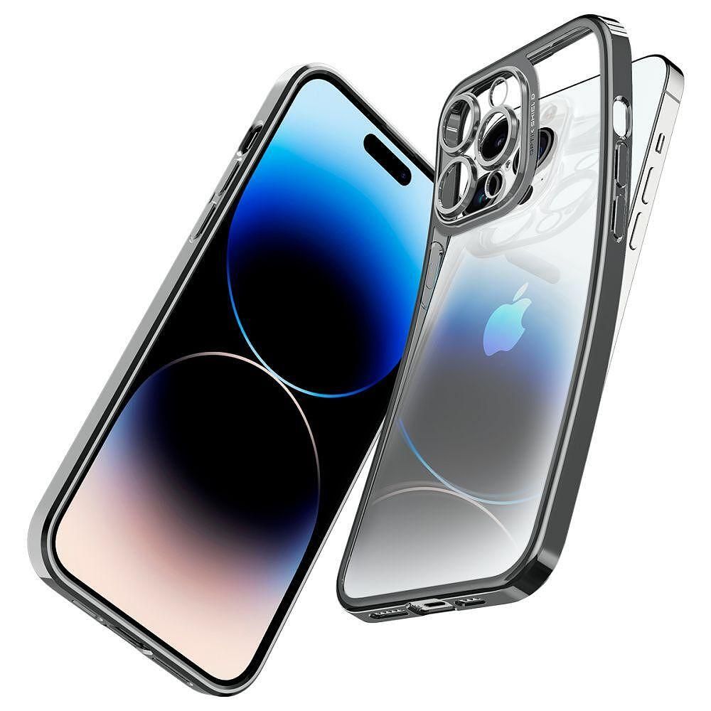 Кейс spigen optic crystal за iphone 14 pro chrome grey