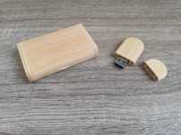 Stick USB din lemn si cutie 64 Gb