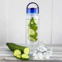 Бутилка за вода с инфузер за плодове и зеленчуци