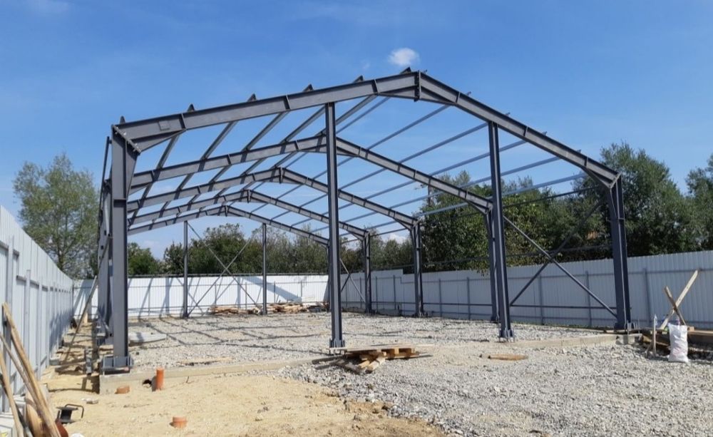 Vand și construiesc o gama larga de hale sau structuri metalice noi ne