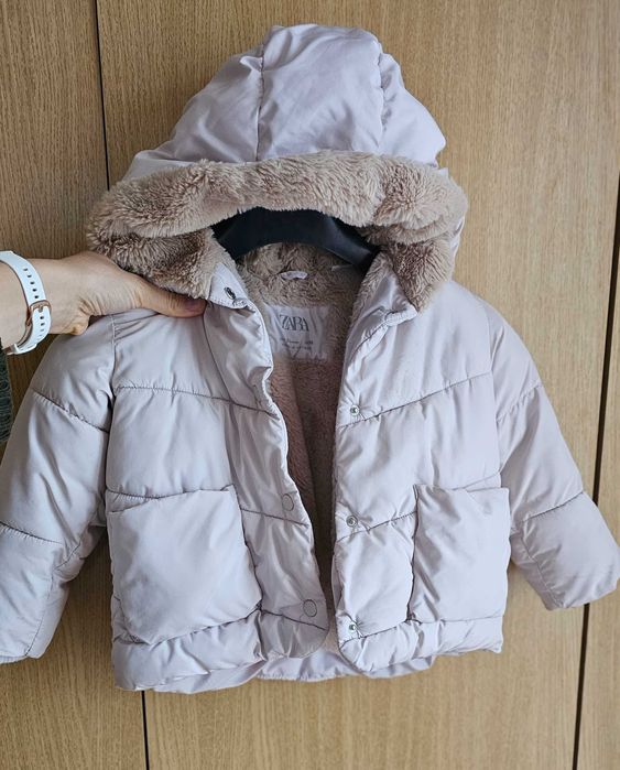 Geaca copii iarna Zara cu blaniță