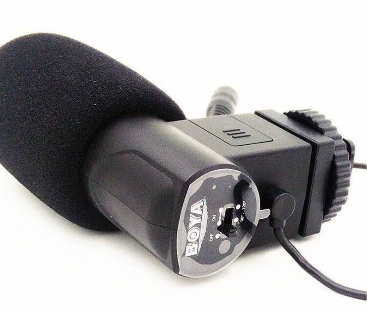 Microfon BOYA BY-V01 Mini X/Y Stereo Condenser pt aparat foto DSLR, Mi