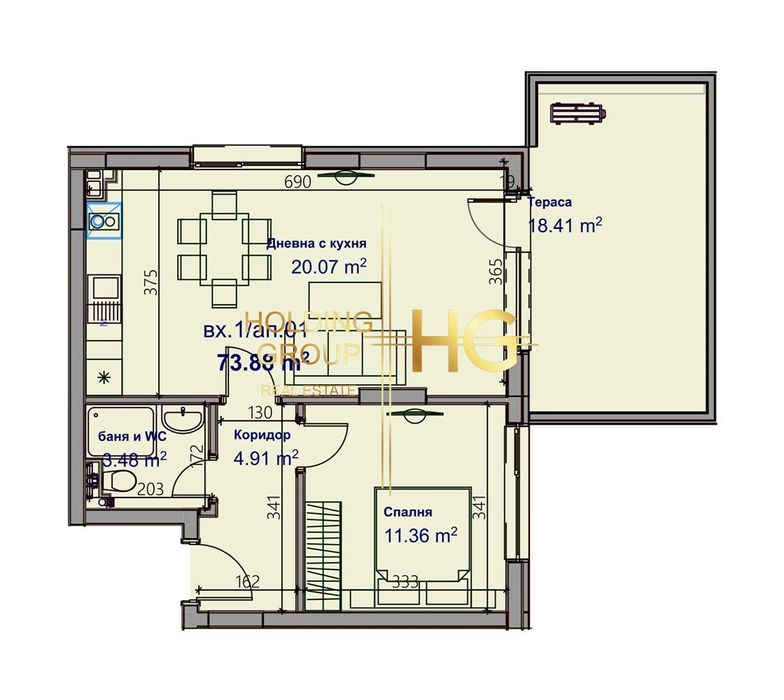 Продава се Двустаен апартамент в Варна, Младост 1 - 92 кв.м за 1082 €/кв.м - Снимка #3