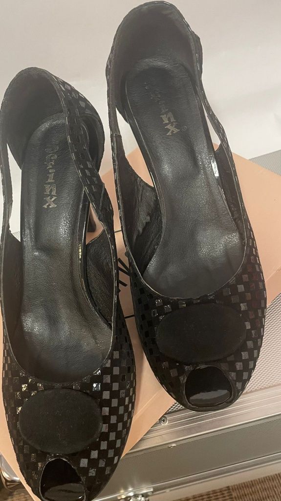 Pantofi decupati eleganti din piele, nr 40