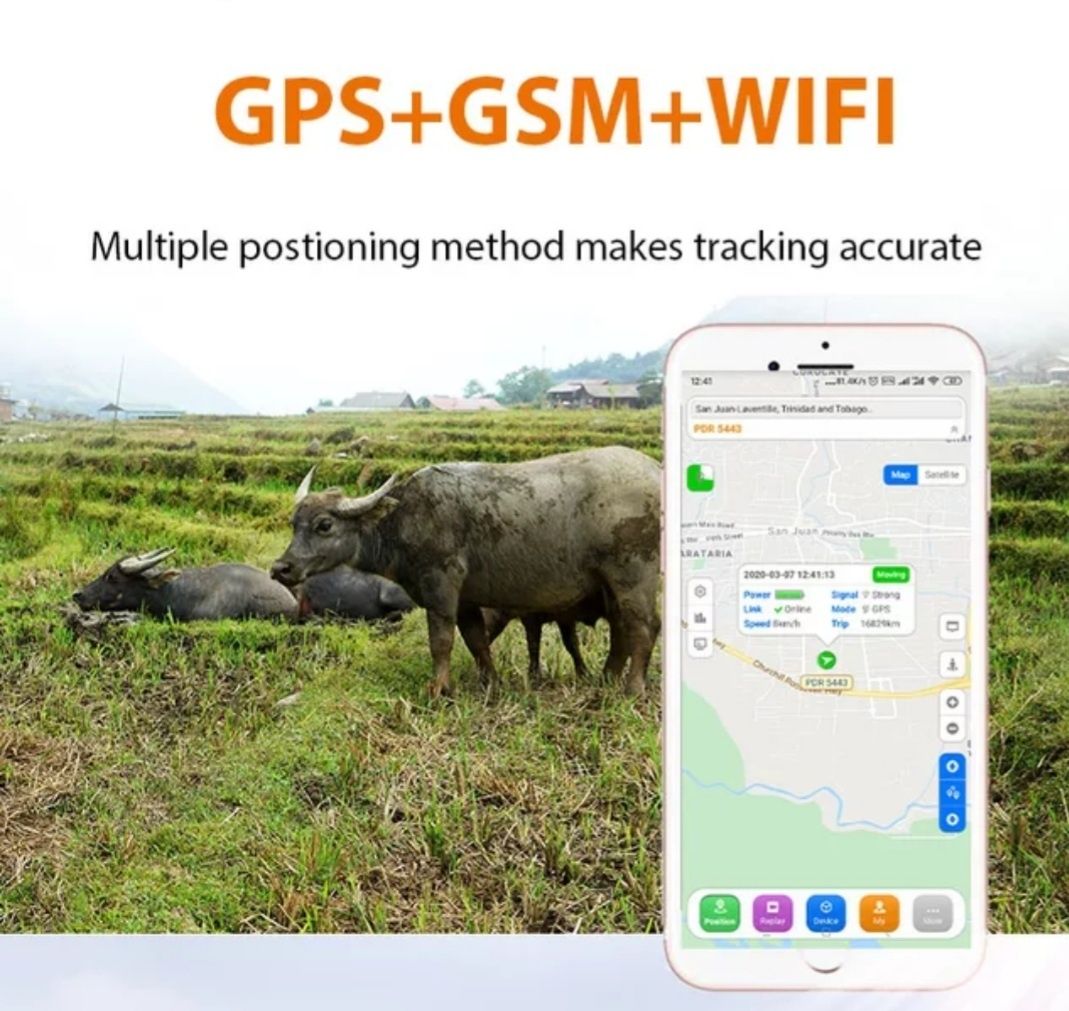 GPS-ТРАКЕР IP67за кучета коне крави и др животни, водоустойчив