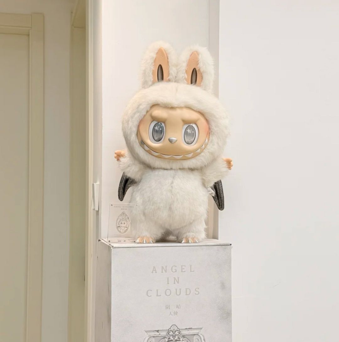 Голямо Лабубу Zimomo Angel Limited Edition, 38см Лабубу Зимомо