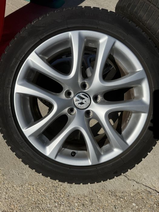 Jante originalale vw passat 225/50 R17,cauciucuri Hifly M+S 80%