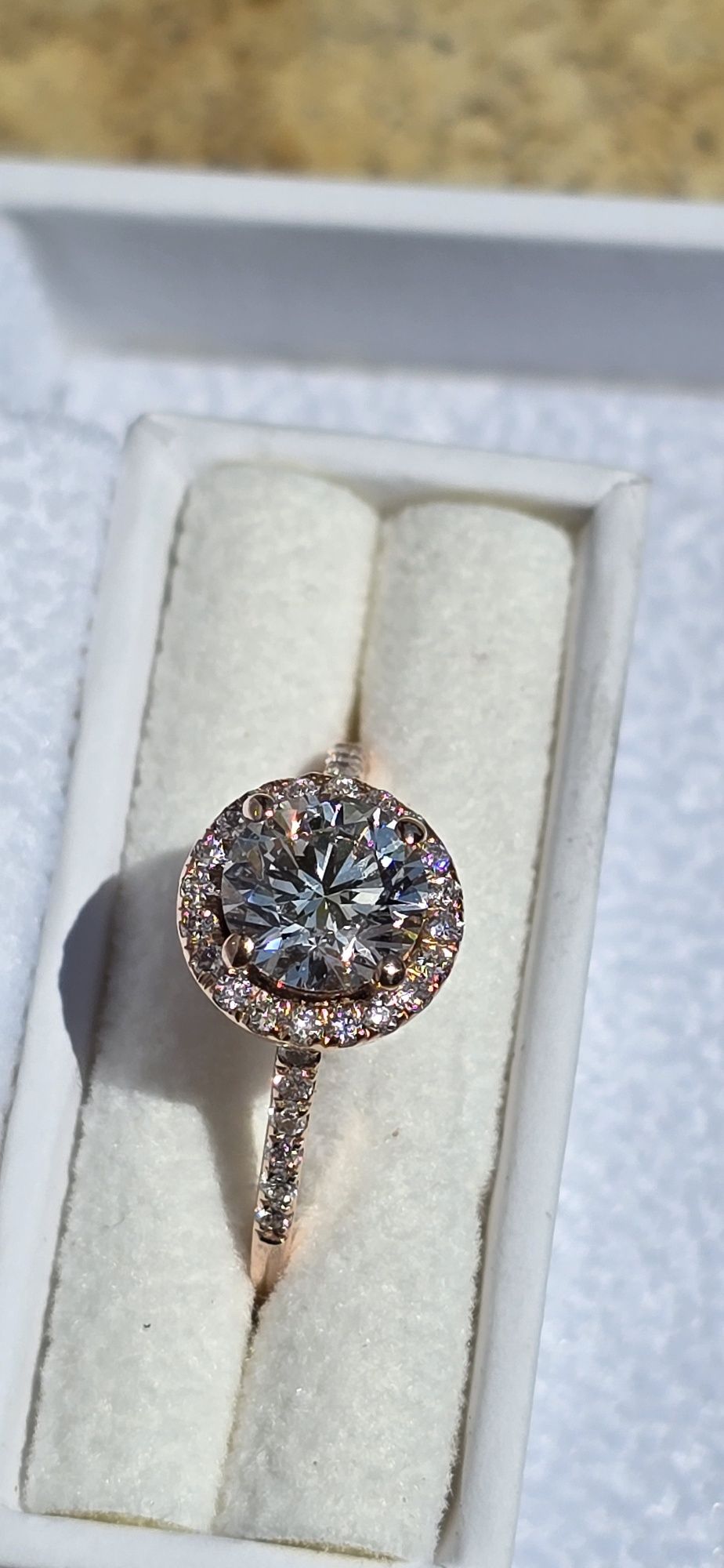 Inel Logodna Diamant  1.38 Ct superb