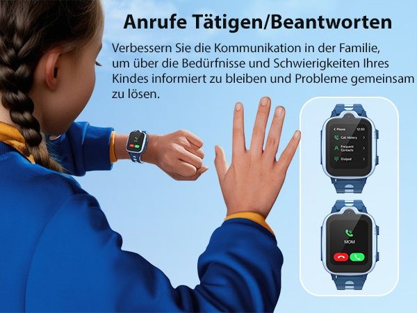 Детски 4G смарт часовник с GPS проследяване, обаждания, SOS бутон