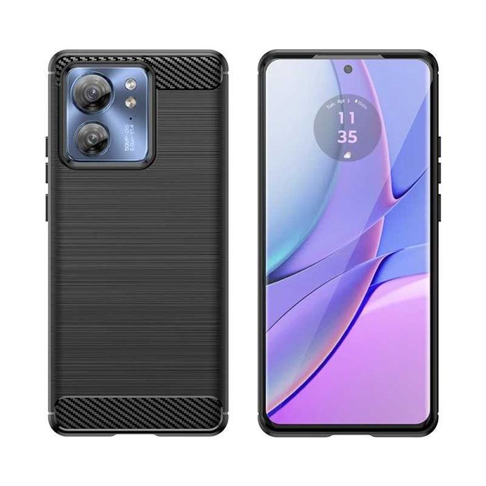 Motorola Edge 40 / Edge 30 / Edge 20 - Удароустойчив Кейс Гръб CARBON