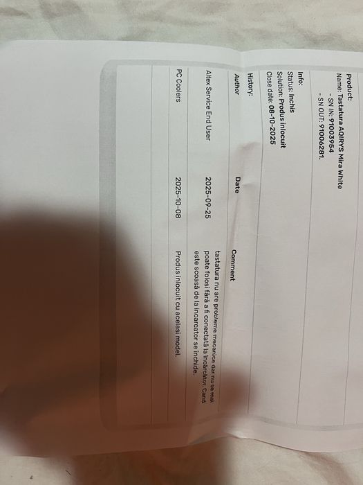 Tastatura wireless Aqiris Mira nouă