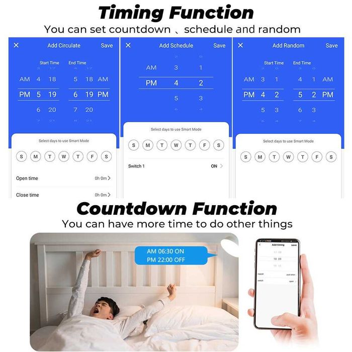 Wi-Fi Smart контакт Tuya, 16A. Контрол от всяка точка на света