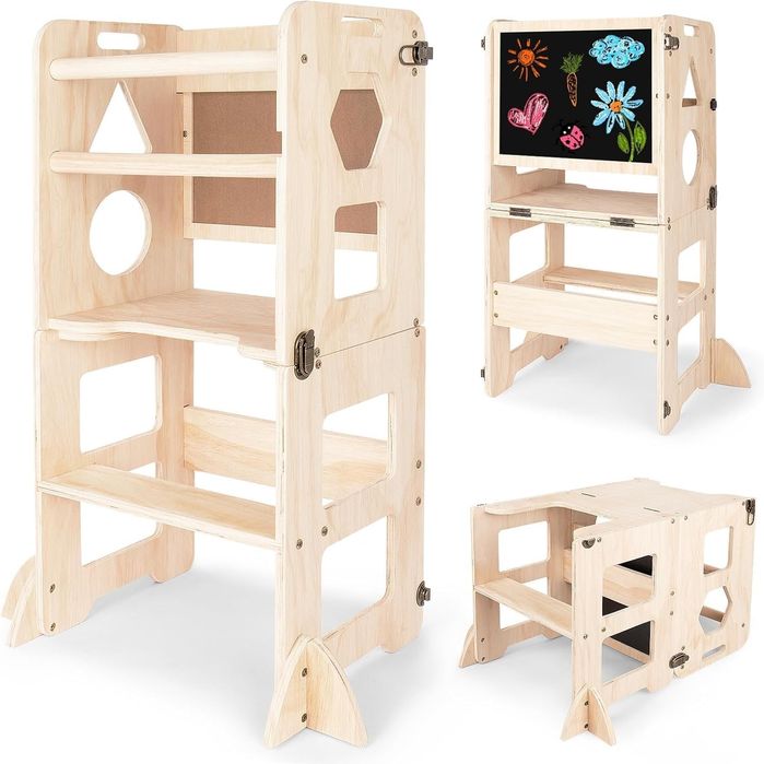 Turn de învățare pentru copii, turn de învățare Montessori 3 în 1,