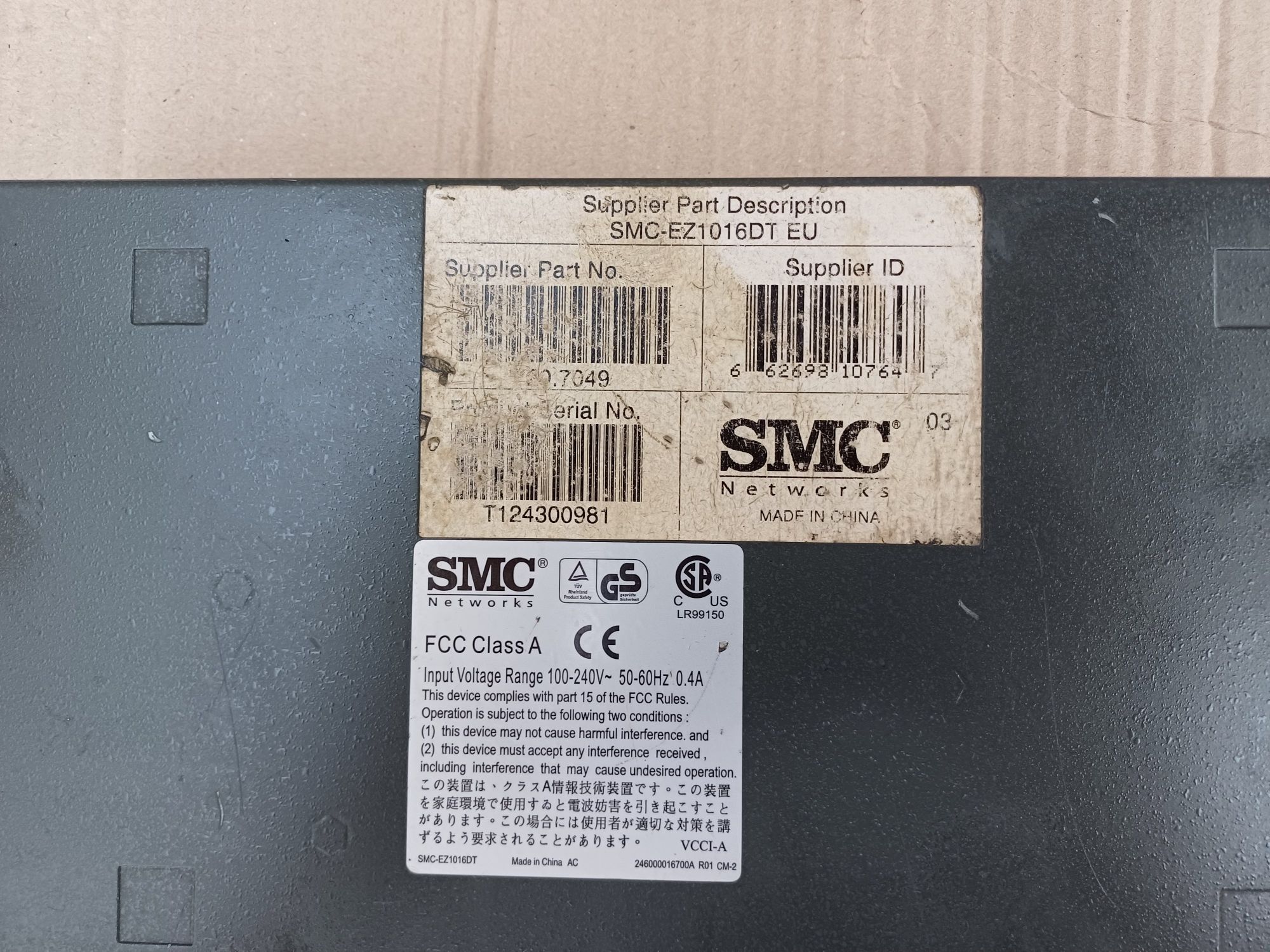 Switch SMC EZ1016DT 16 Port 10/100 Ethernet Switch EZ 1016 DT