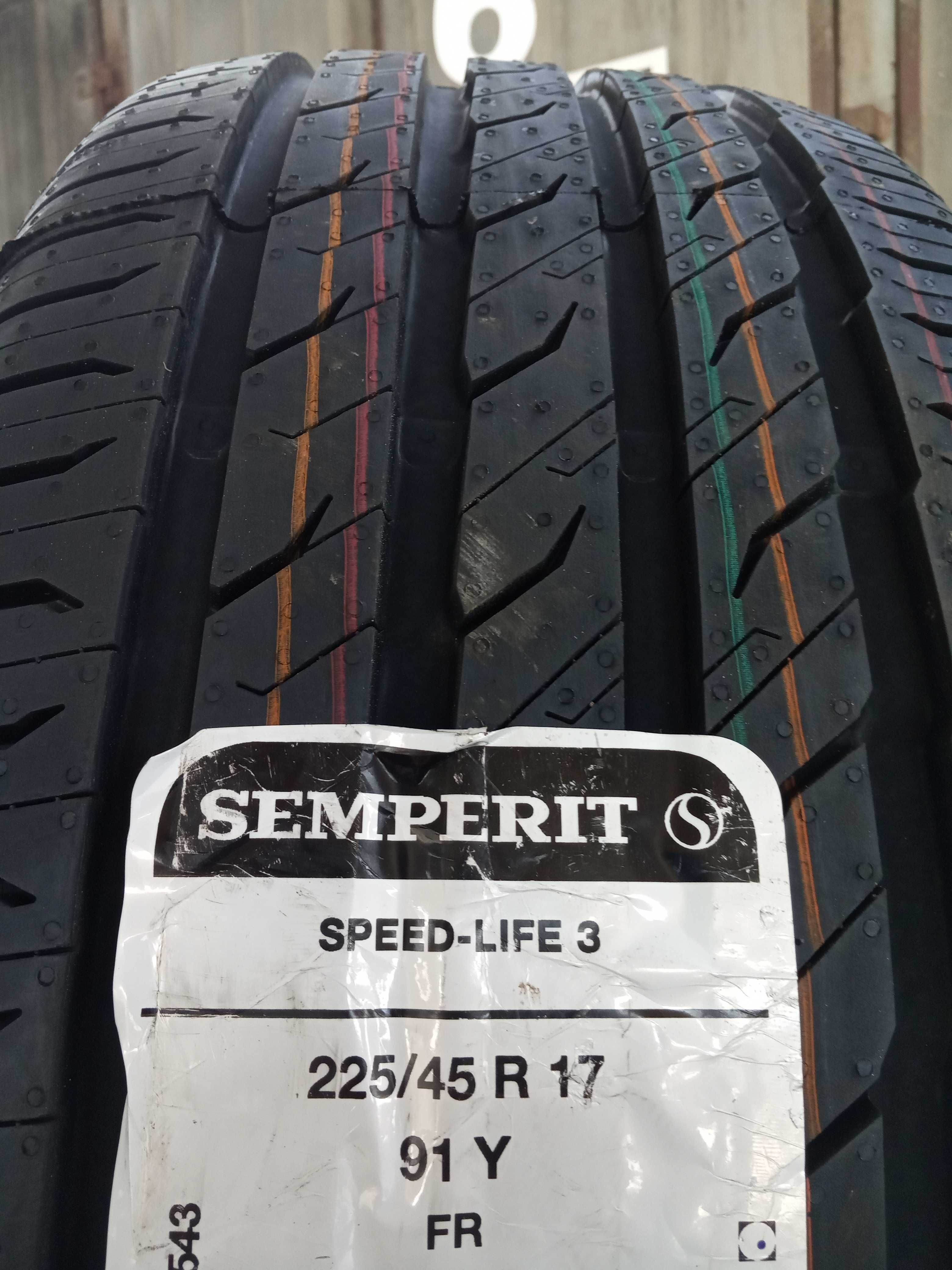4 Нови летни гуми 225/45R17 Semperit Speed-Life3 FR 91Y DOT2025 France