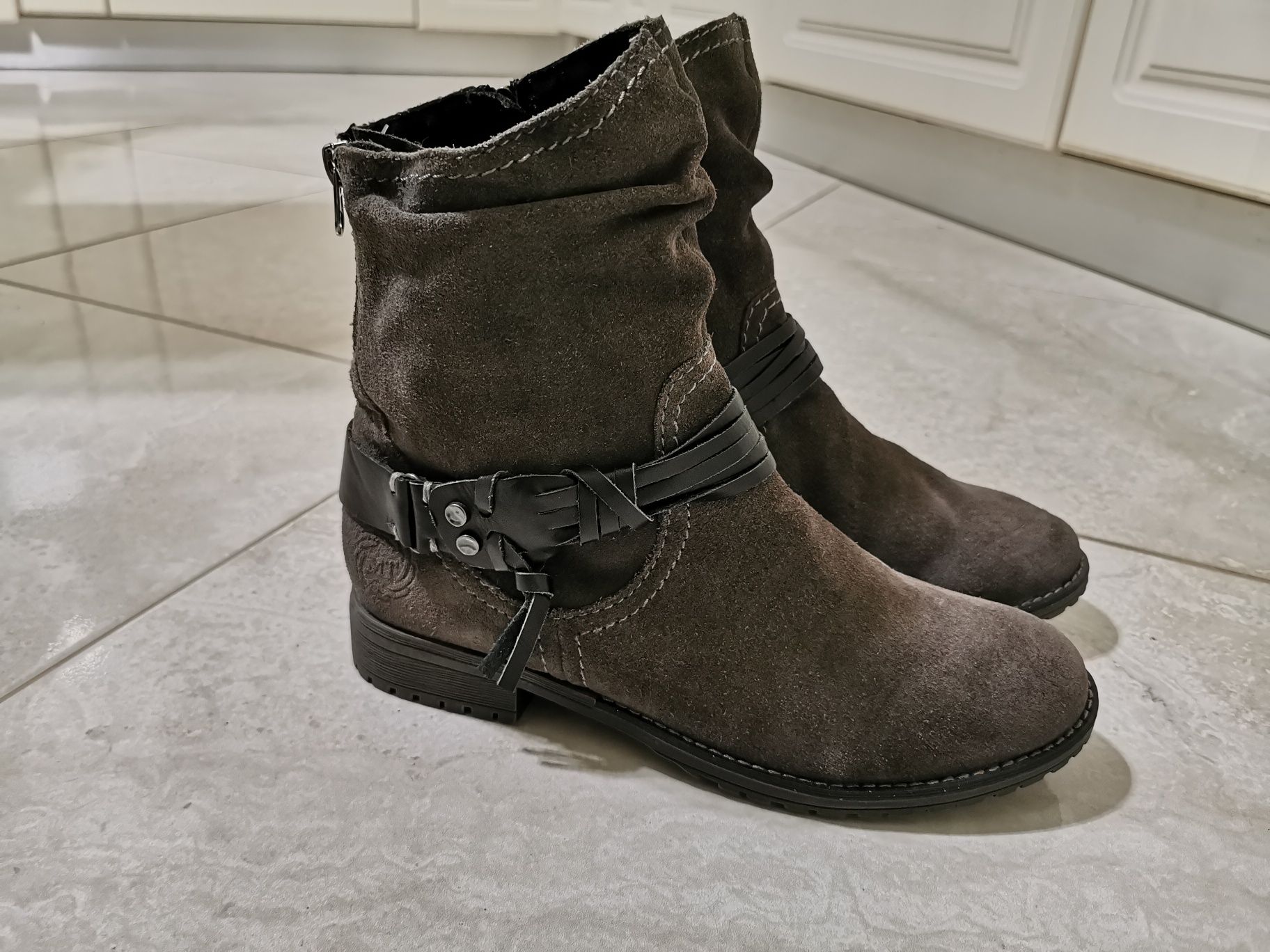 Botine Ghete dama Marco Tozzi piele nr.38 noi