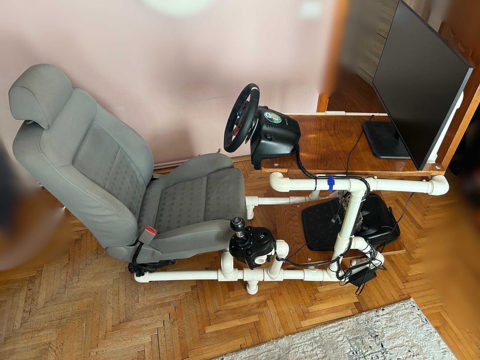 Simulator auto Custom Rig cu Logitech G29+Schimbator