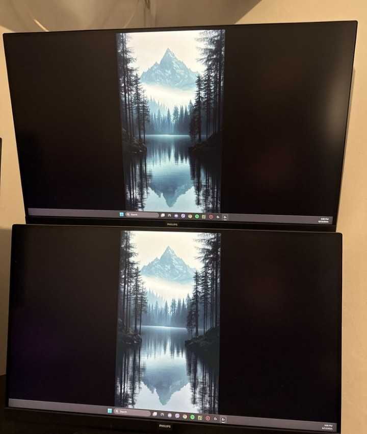 2 бр. Минитор PHILIPS 27 '' 75Hz Full HD + Vesa стойка
