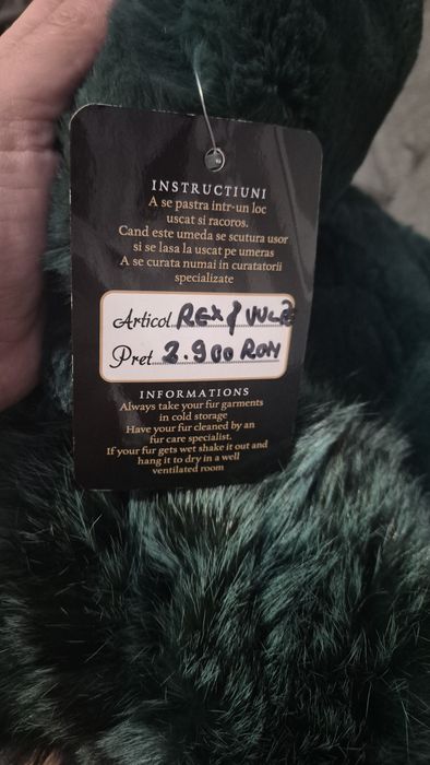 Haina de blana naturala vulpe