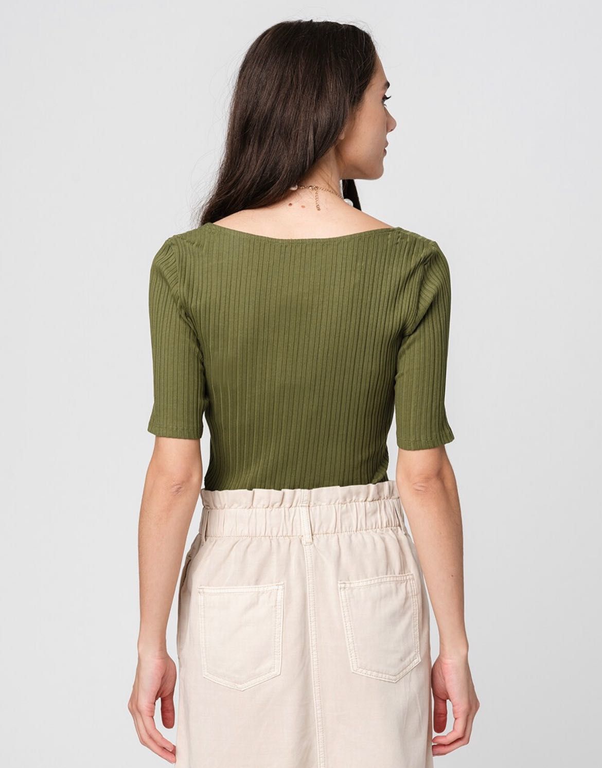 Bluza Tom Tailor verde închis de dama/ femei aspect striat