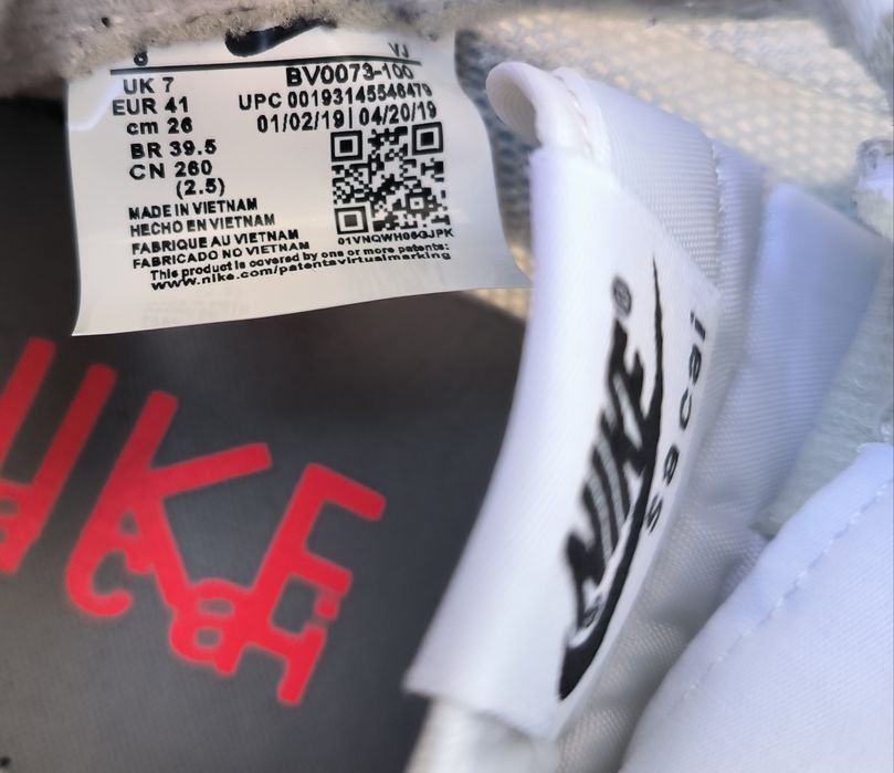 Nike LD Waffle x sacai номер 41