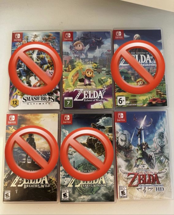 картриджи на Nintendo Switch
