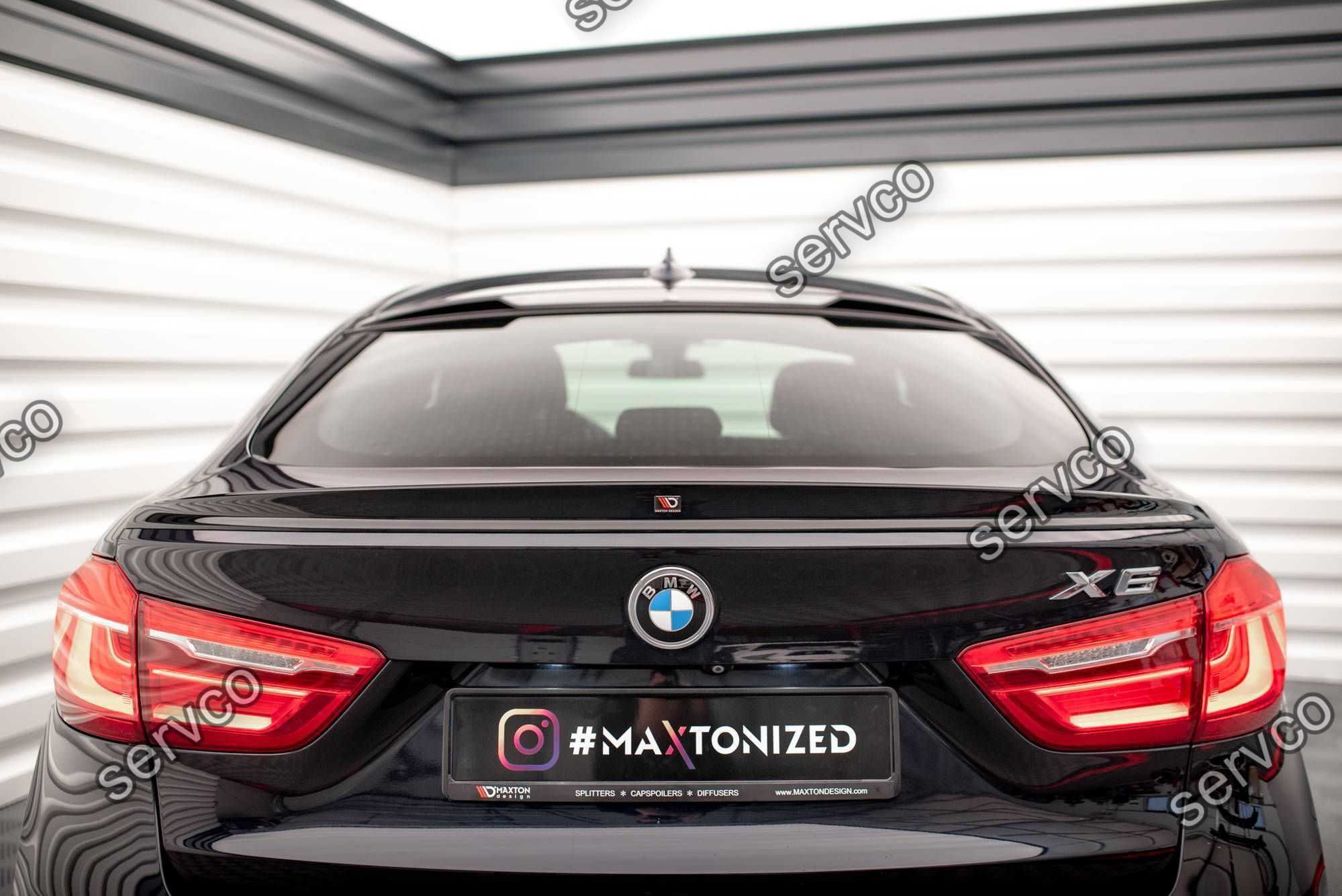 Eleron spoiler cap Bmw X6 F16 M-Pack 2014-2019 v4 - Maxton Design