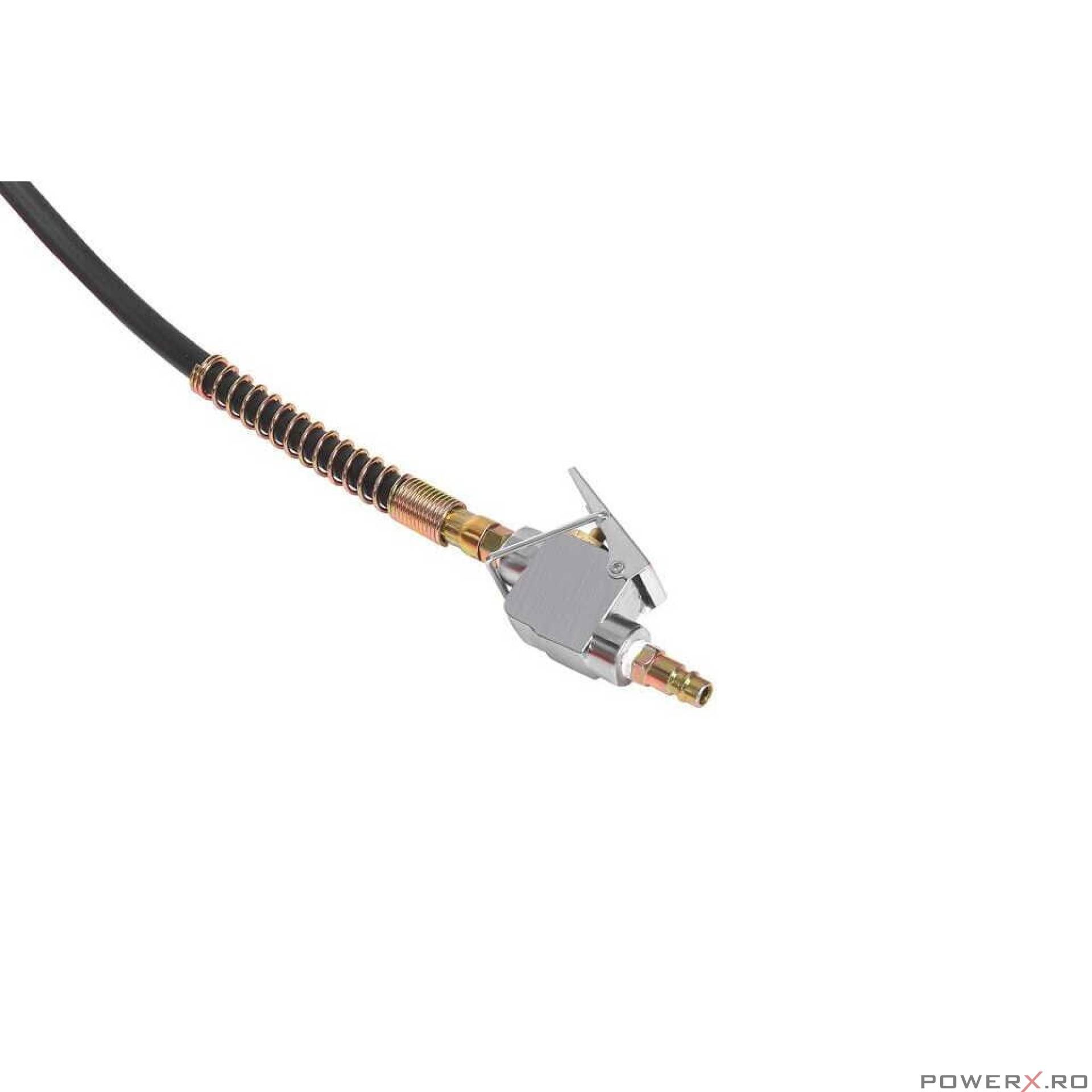 Presa hidraulica pneumatica 30 tone, cu piston glisant si manometru, 8