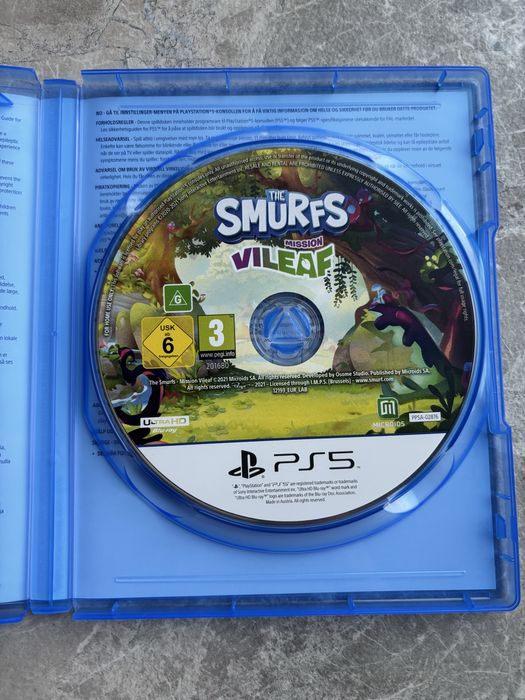 Игра/Диск за PlayStation5 The Smurfs mission VILEAF /Minecraft Legends